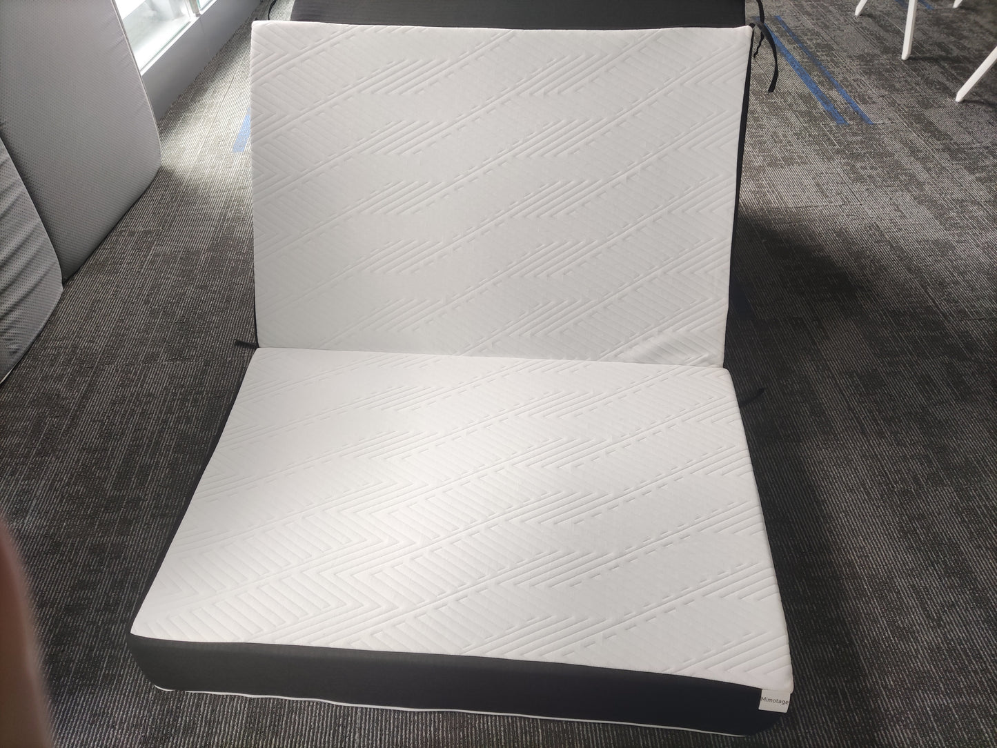 Mimotage 4"Narrow Twin Folding Mattress Foldable Mattress Topper with Non Slip Bottom