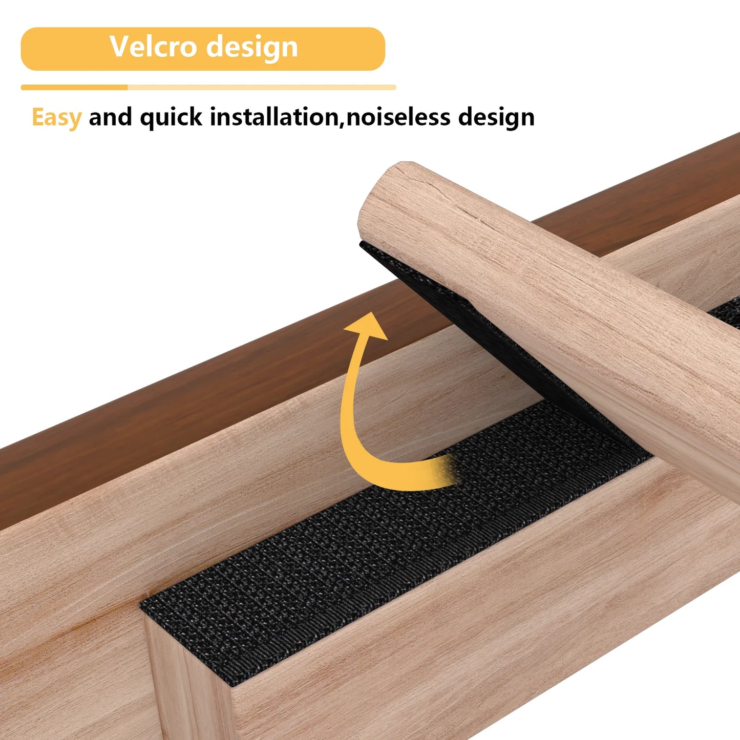 King Bed Frames, Telino Wood Platforms Bed Frame with Wooden Slats Support, No Box Spring Needed, Pine - JR