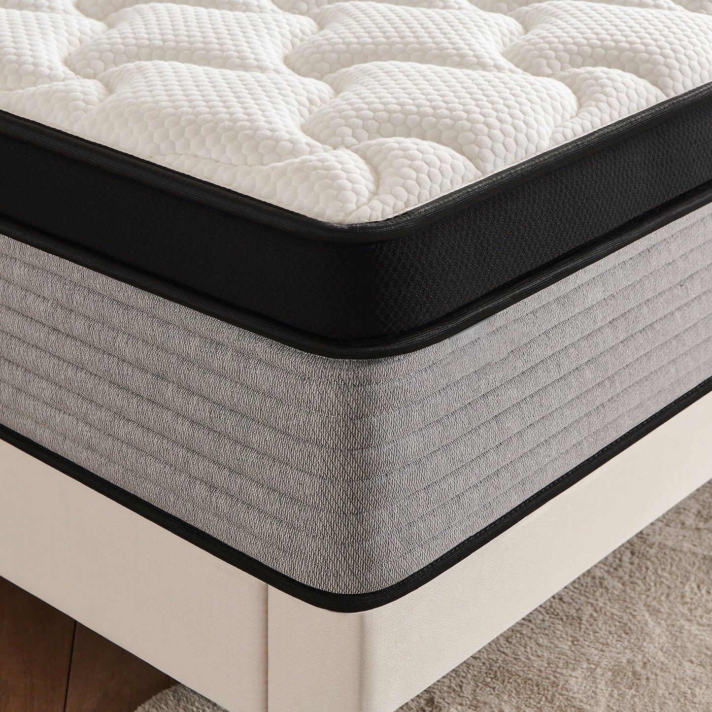 Hybrid Pocket Innerspring Mattress in a Box - JC