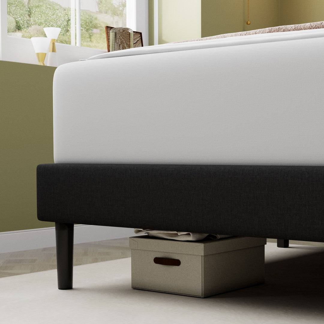 Platform Bed With Fabric Upholstered Headboard - 6915