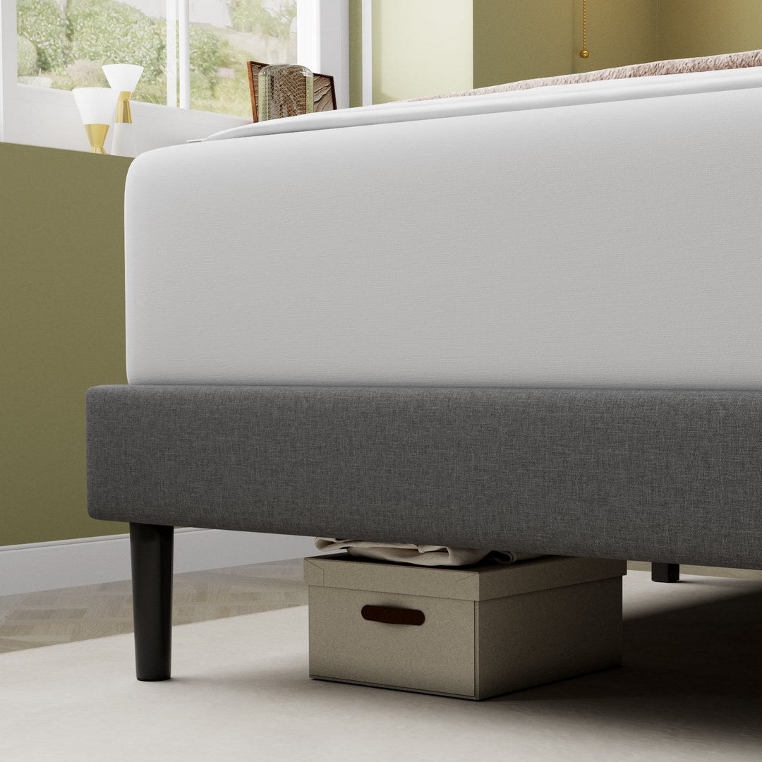 Platform Bed With Fabric Upholstered Headboard - 6915