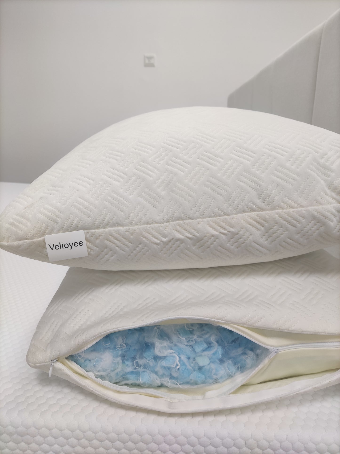 Velioyee  King Size Memory Foam Cooling Bed Pillows