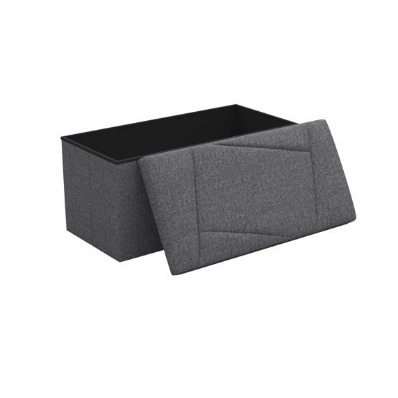 ZETDIY 30" Ottoman with Storage Folding Bench with Detachable, Dark Gray - OTM