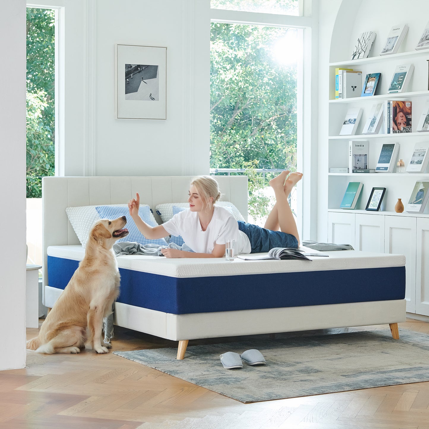 King Size Mattress, JIAVA 12" Soft Gel Memory Foam Mattress in a Box for Adult, King