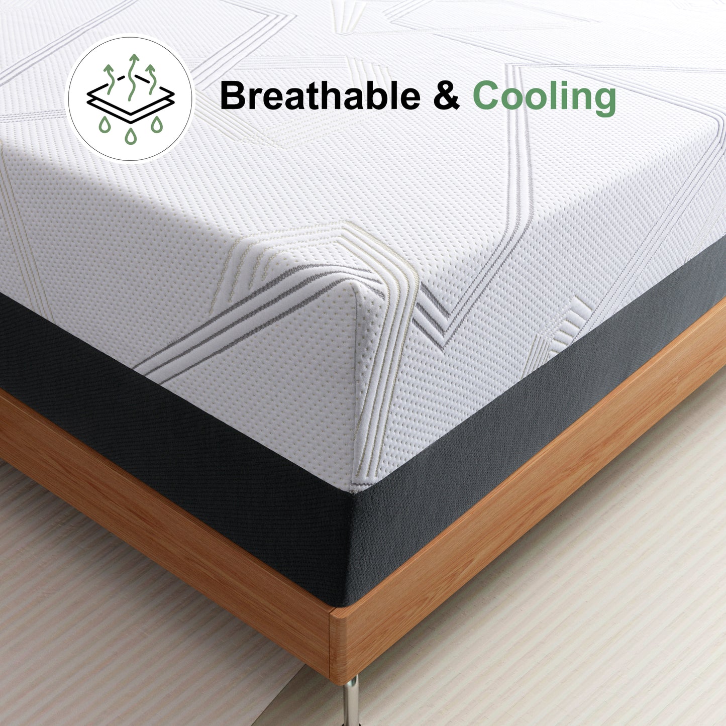 Twin Mattress, FCCTO 8" Medium Gel Memory Foam Mattress in a Box for Adult, Pressure Relief